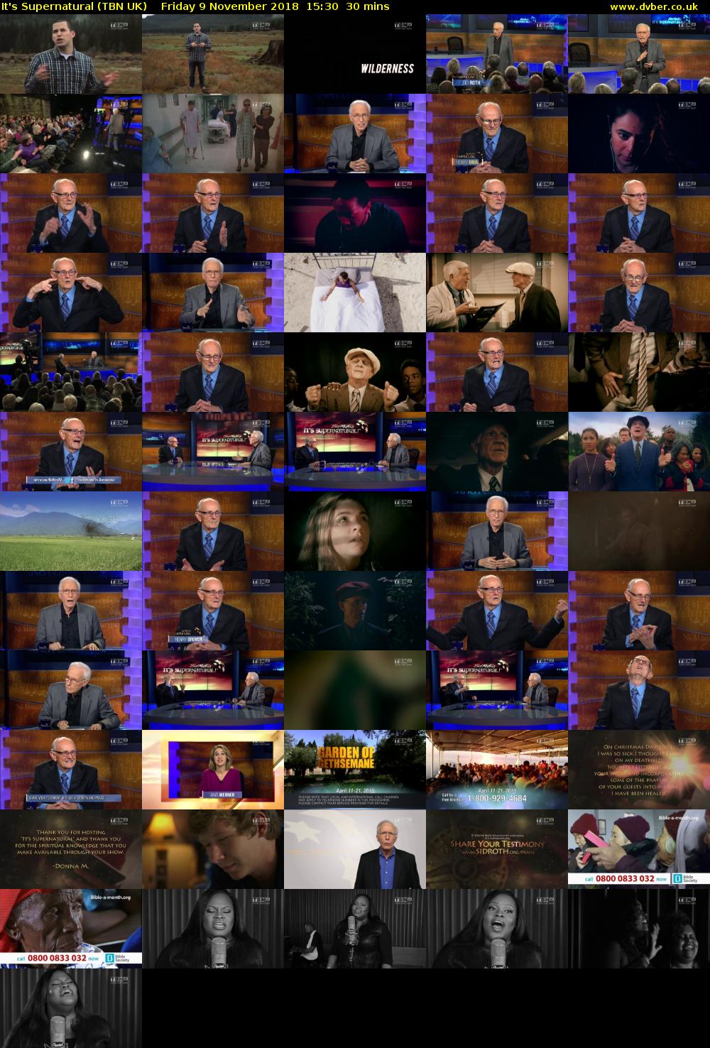 It's Supernatural (TBN UK) Friday 9 November 2018 15:30 - 16:00
