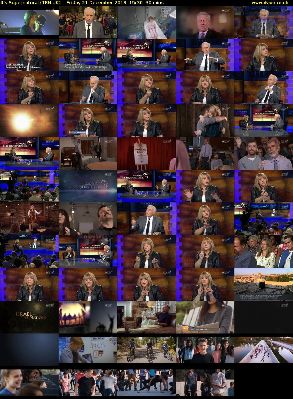 It's Supernatural (TBN UK) Friday 21 December 2018 15:30 - 16:00