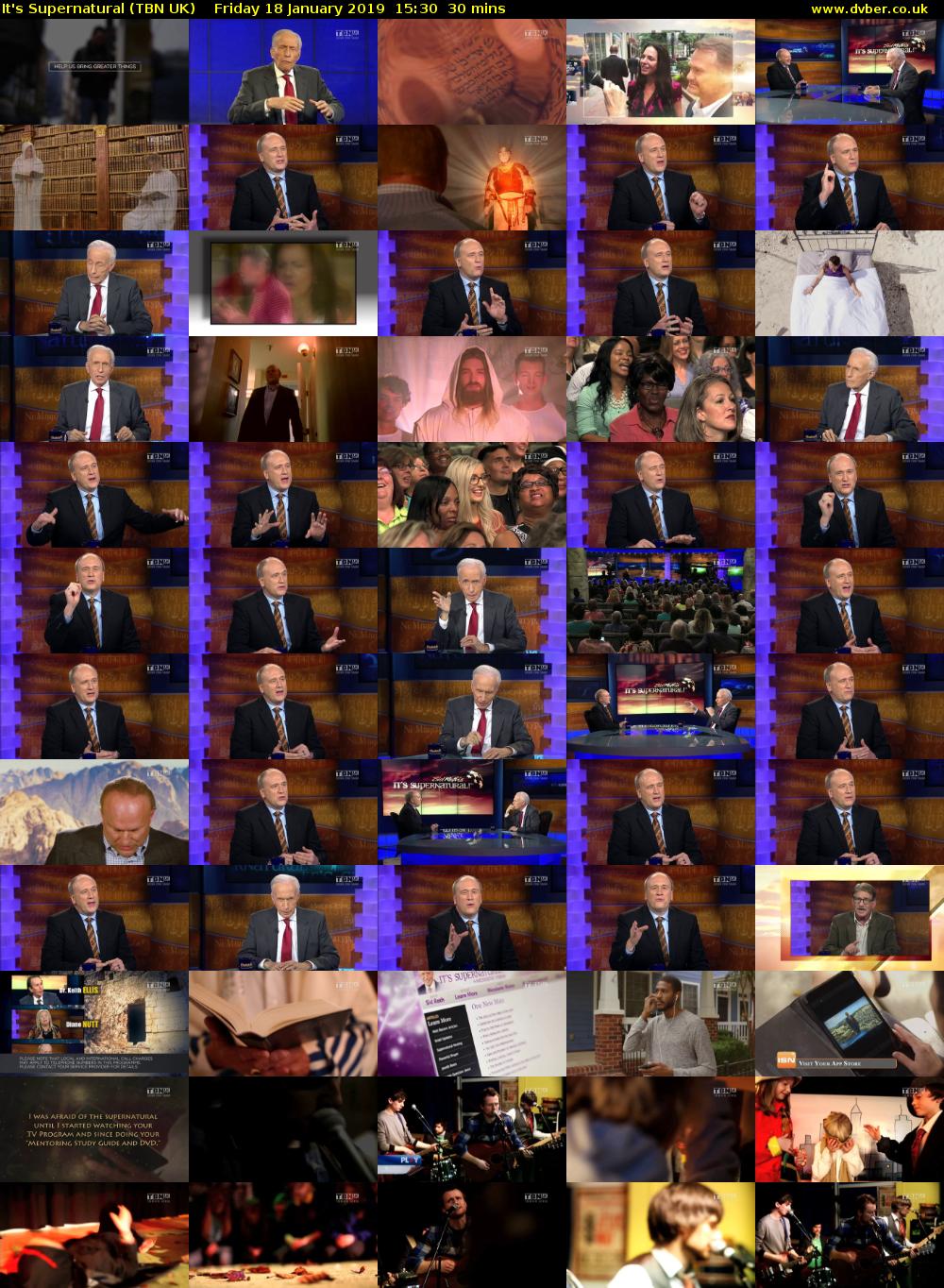 It's Supernatural (TBN UK) Friday 18 January 2019 15:30 - 16:00