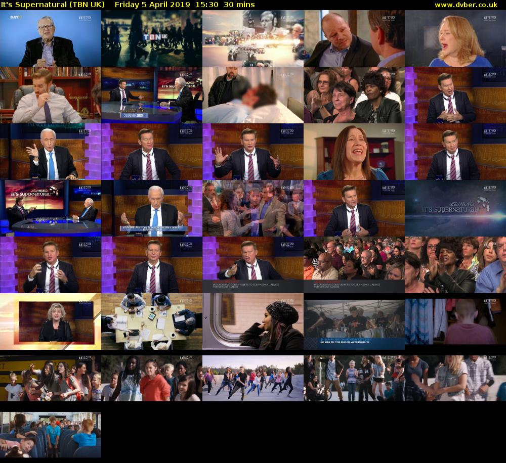 It's Supernatural (TBN UK) Friday 5 April 2019 15:30 - 16:00