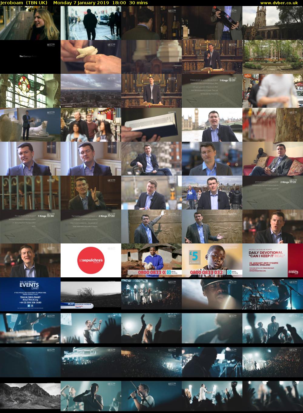 Jeroboam  (TBN UK) Monday 7 January 2019 18:00 - 18:30