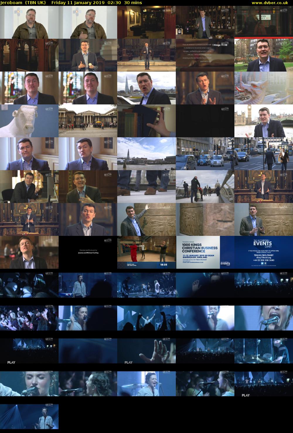 Jeroboam  (TBN UK) Friday 11 January 2019 02:30 - 03:00