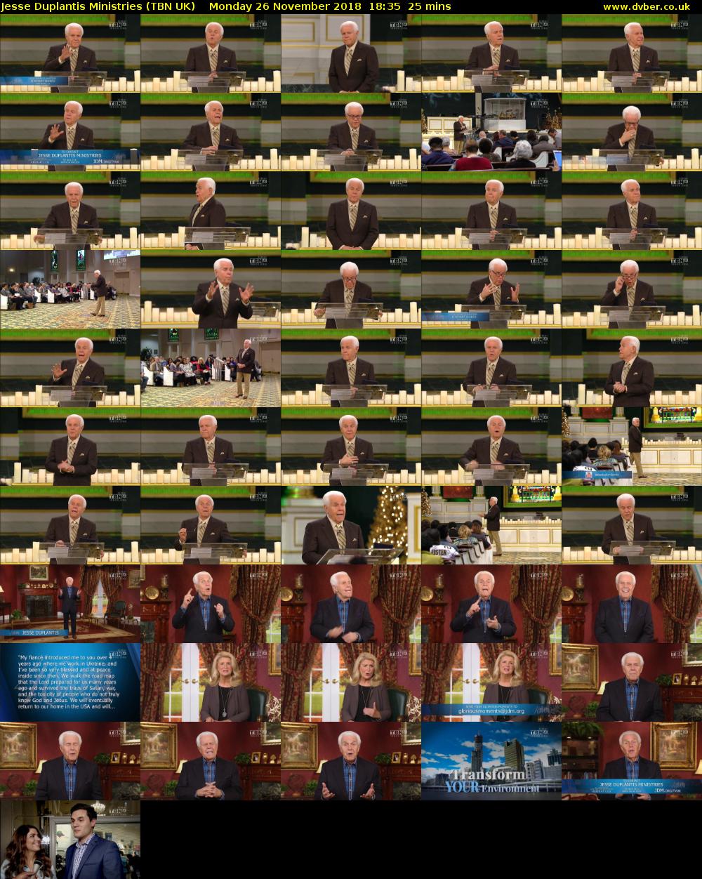 Jesse Duplantis Ministries (TBN UK) Monday 26 November 2018 18:35 - 19:00
