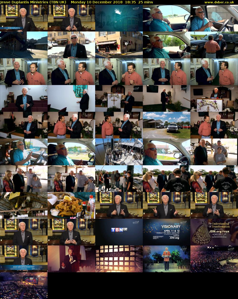Jesse Duplantis Ministries (TBN UK) Monday 10 December 2018 18:35 - 19:00