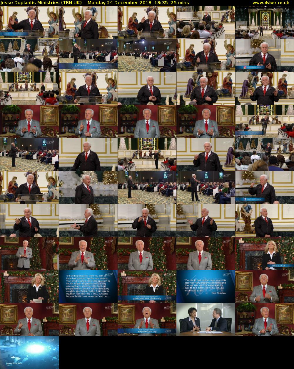 Jesse Duplantis Ministries (TBN UK) Monday 24 December 2018 18:35 - 19:00