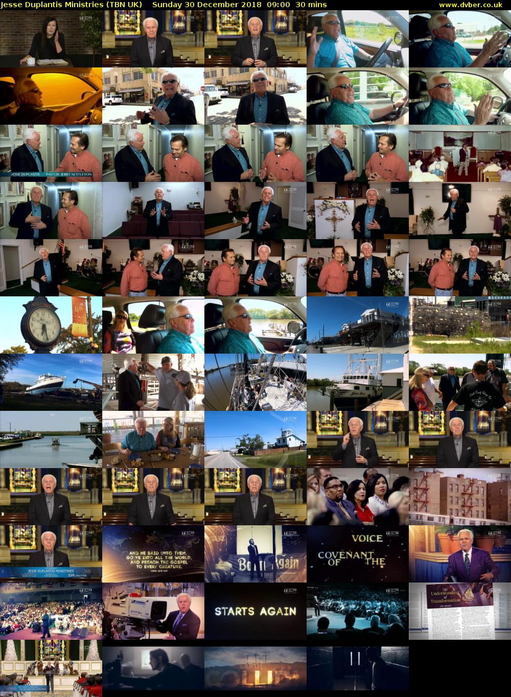 Jesse Duplantis Ministries (TBN UK) Sunday 30 December 2018 09:00 - 09:30