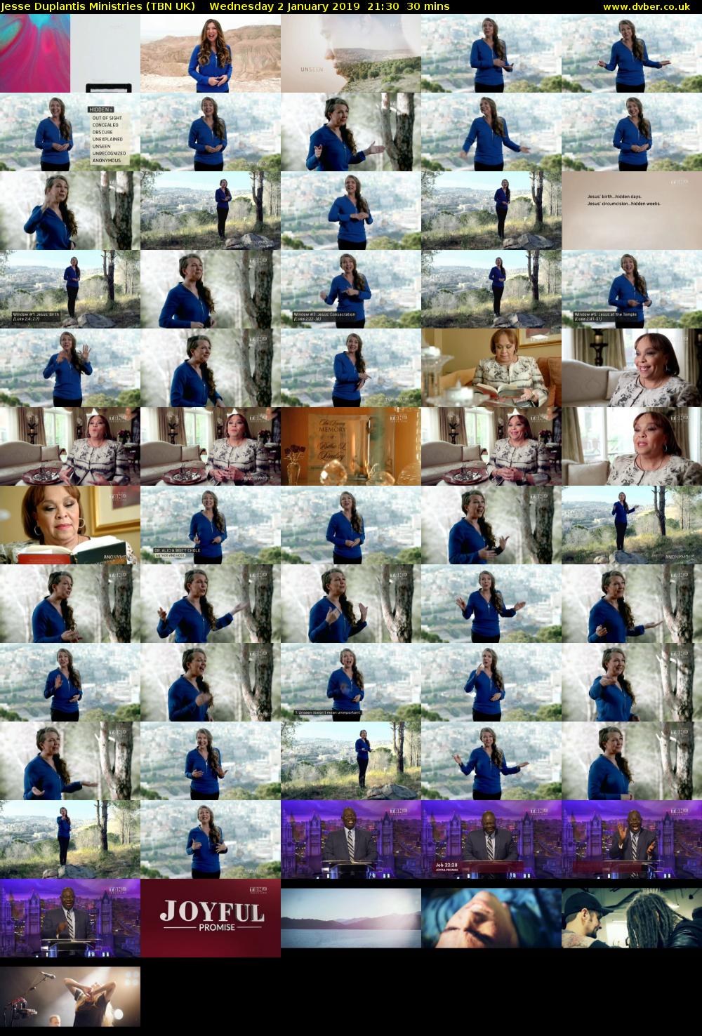 Jesse Duplantis Ministries (TBN UK) Wednesday 2 January 2019 21:30 - 22:00