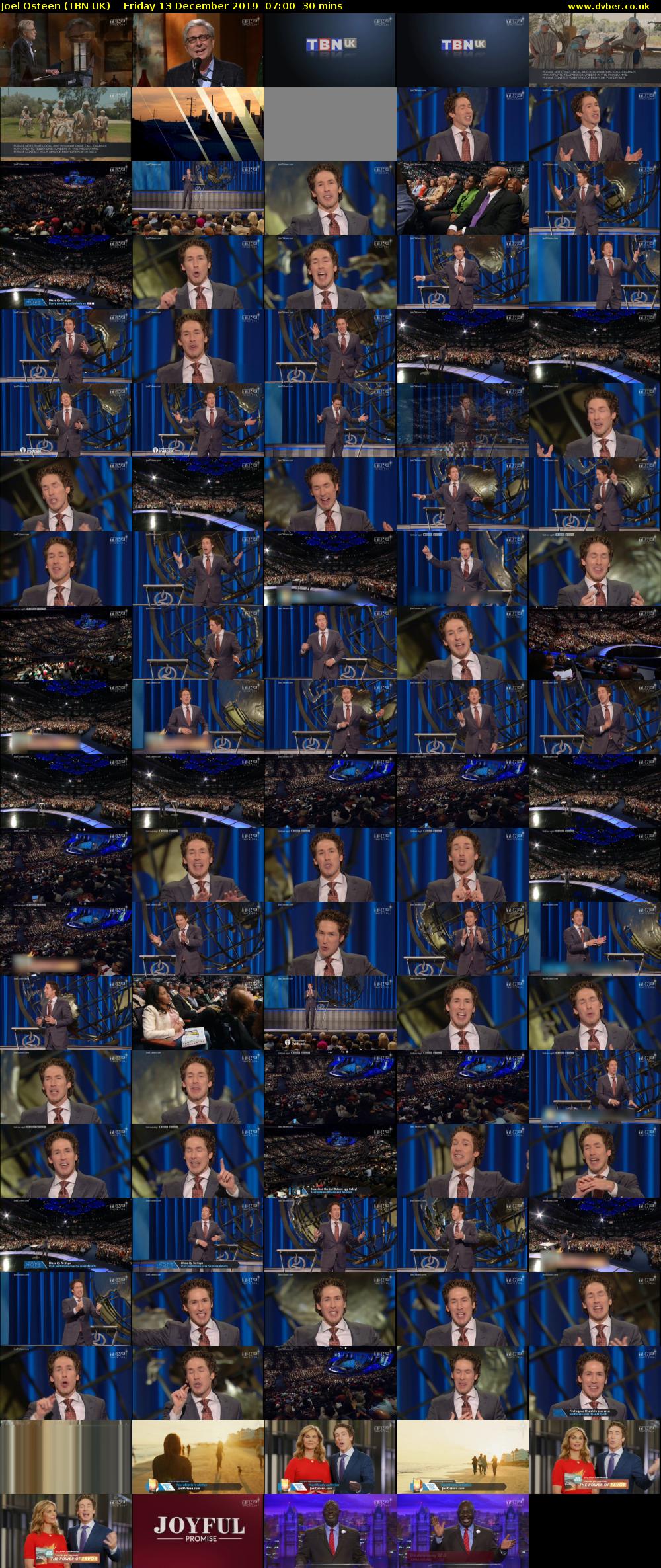 Joel Osteen (TBN UK) Friday 13 December 2019 07:00 - 07:30