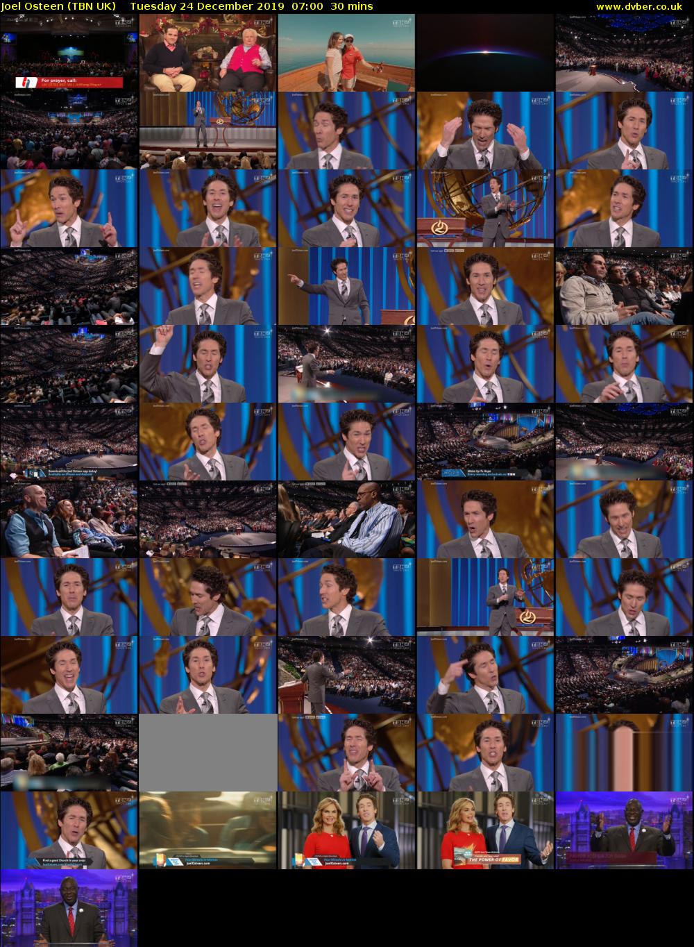 Joel Osteen (TBN UK) Tuesday 24 December 2019 07:00 - 07:30