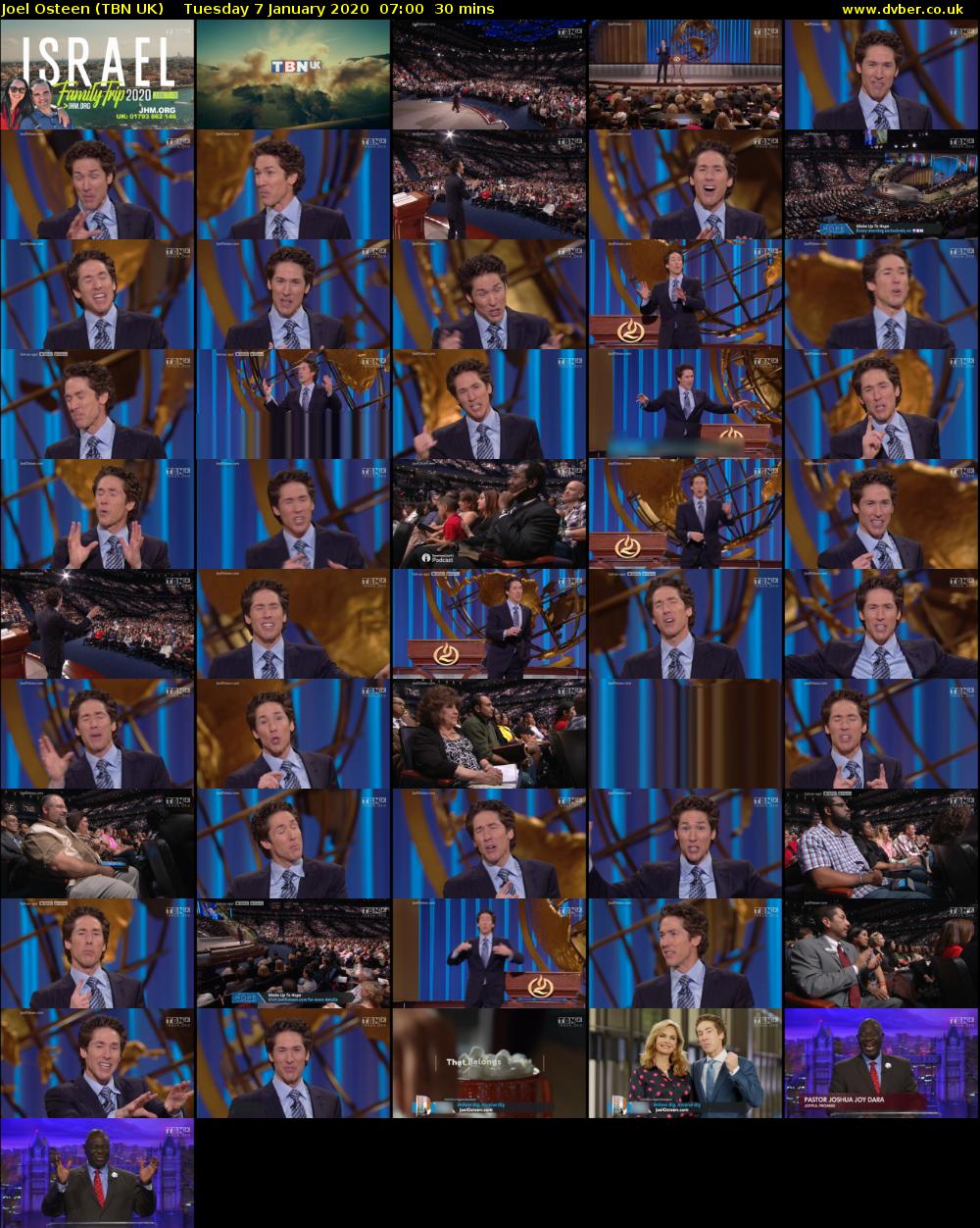 Joel Osteen (TBN UK) Tuesday 7 January 2020 07:00 - 07:30
