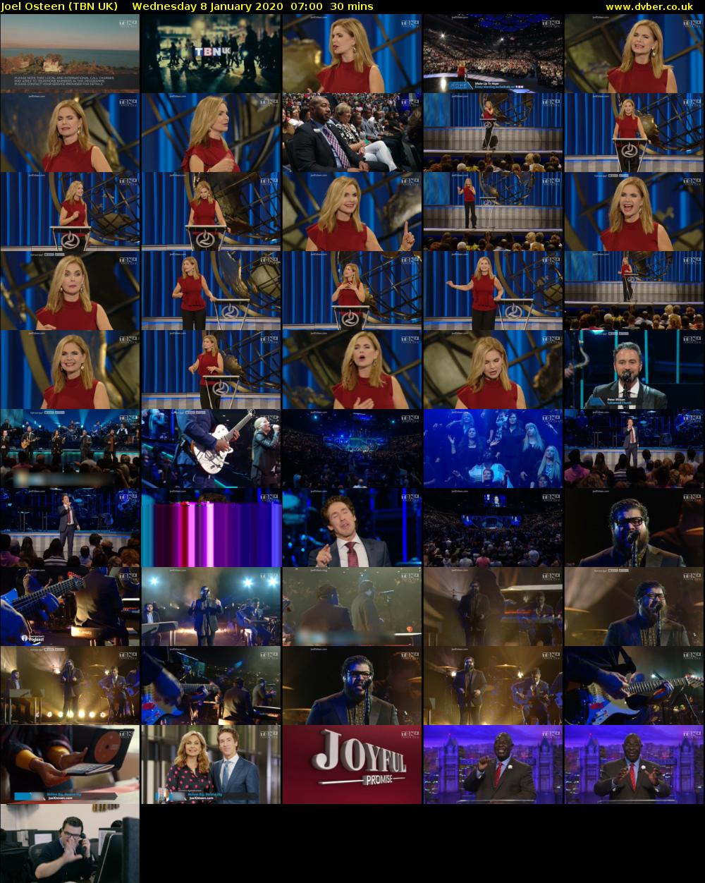Joel Osteen (TBN UK) Wednesday 8 January 2020 07:00 - 07:30