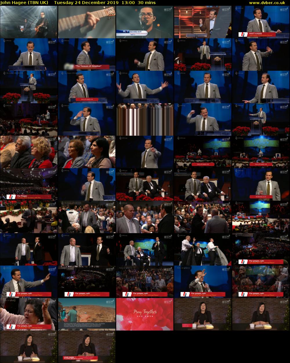 John Hagee (TBN UK) Tuesday 24 December 2019 13:00 - 13:30