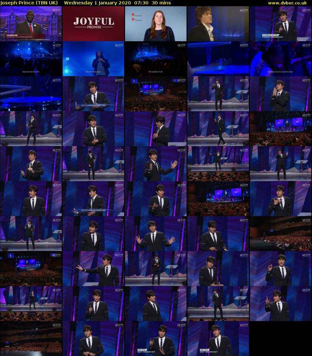 Joseph Prince (TBN UK) Wednesday 1 January 2020 07:30 - 08:00