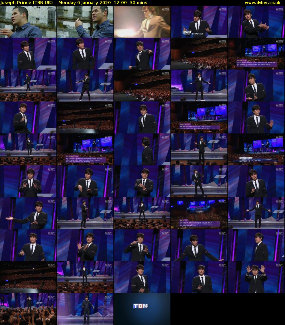 Joseph Prince (TBN UK) Monday 6 January 2020 12:00 - 12:30
