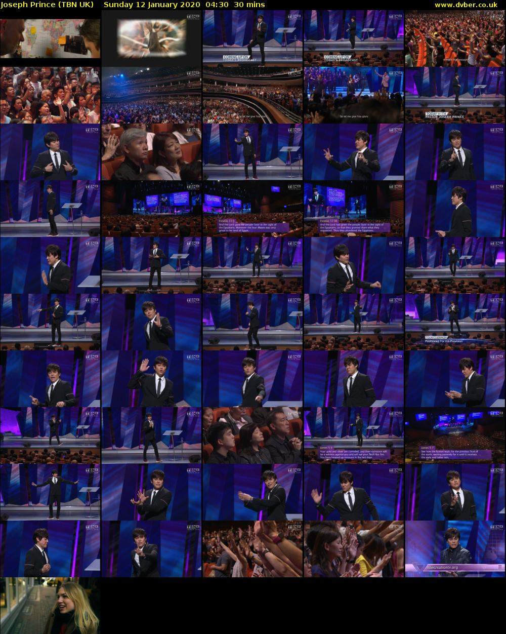 Joseph Prince (TBN UK) Sunday 12 January 2020 04:30 - 05:00