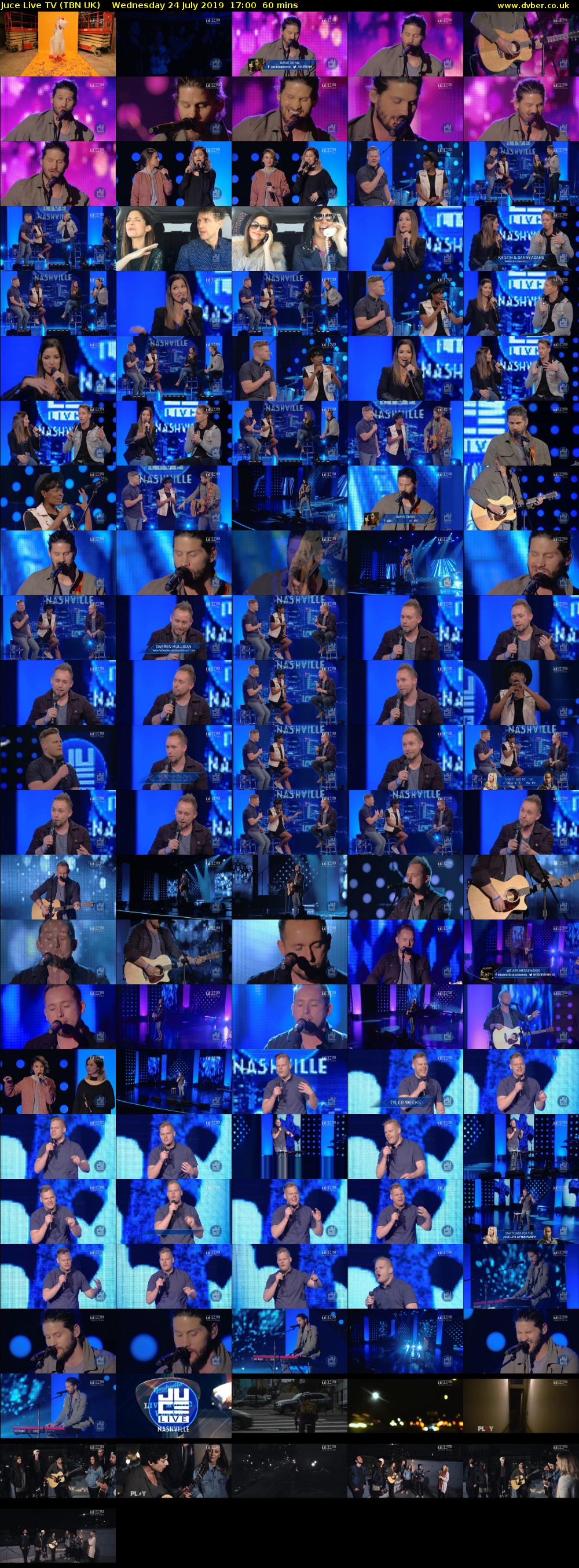 Juce Live TV (TBN UK) Wednesday 24 July 2019 17:00 - 18:00