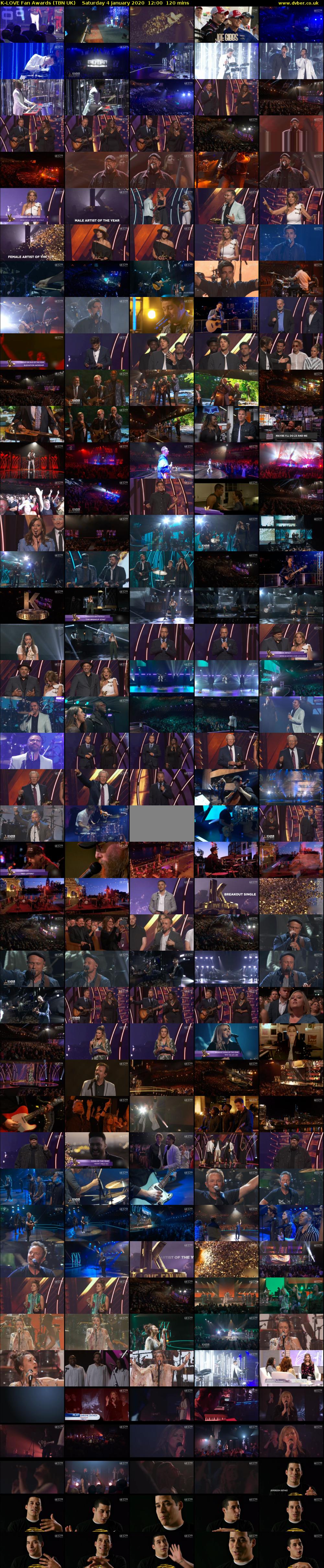 K-LOVE Fan Awards (TBN UK) Saturday 4 January 2020 12:00 - 14:00
