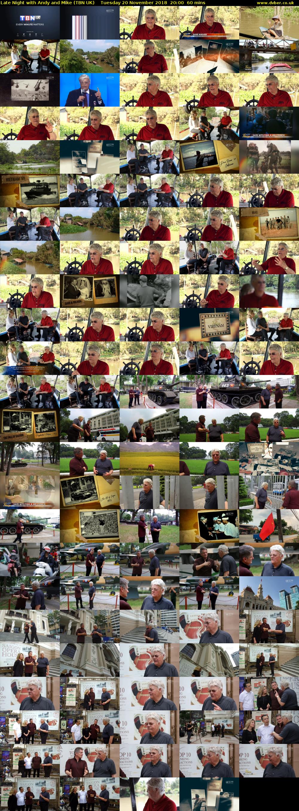 Late Night with Andy and Mike (TBN UK) Tuesday 20 November 2018 20:00 - 21:00