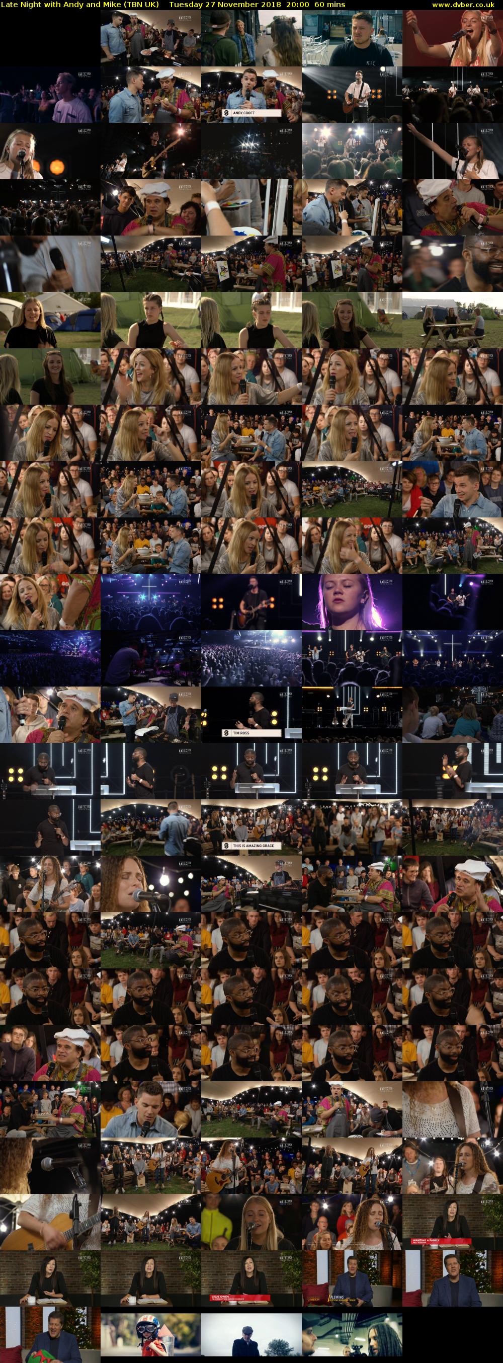 Late Night with Andy and Mike (TBN UK) Tuesday 27 November 2018 20:00 - 21:00