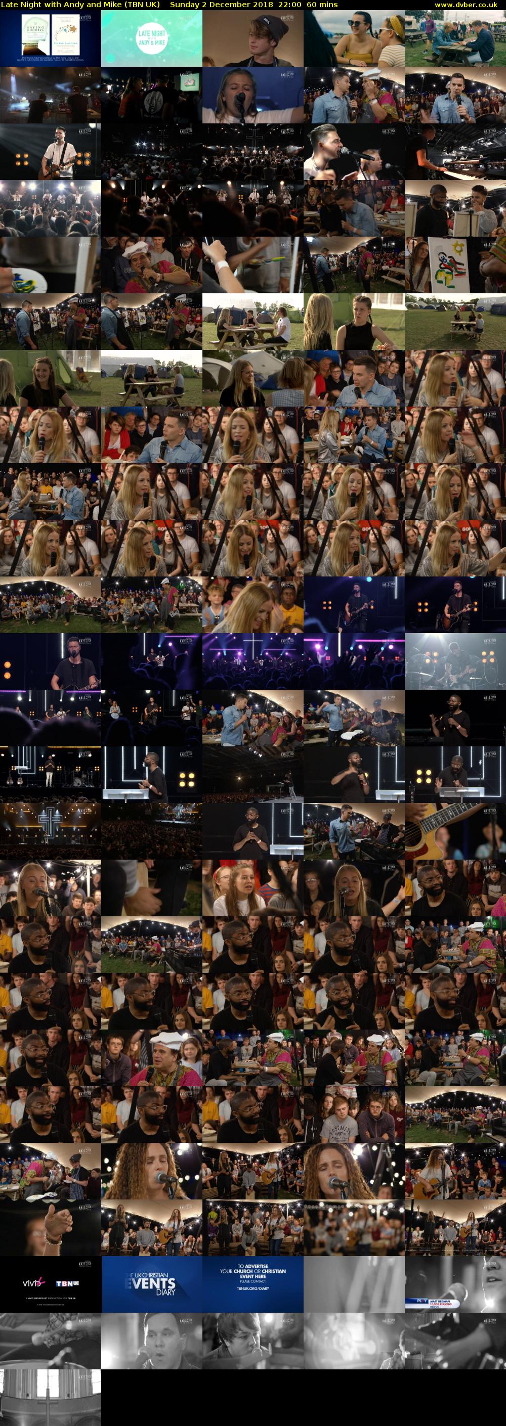 Late Night with Andy and Mike (TBN UK) Sunday 2 December 2018 22:00 - 23:00