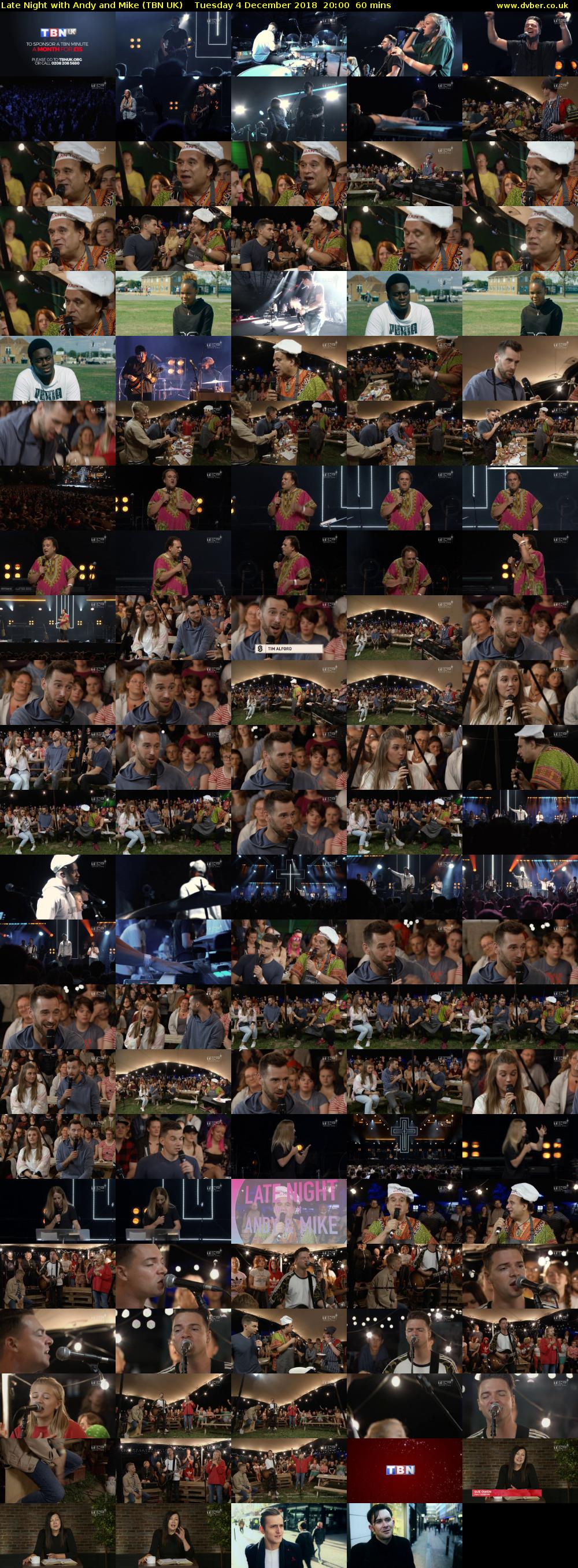 Late Night with Andy and Mike (TBN UK) Tuesday 4 December 2018 20:00 - 21:00