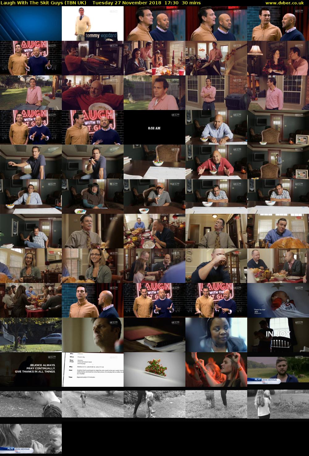 Laugh With The Skit Guys (TBN UK) Tuesday 27 November 2018 17:30 - 18:00