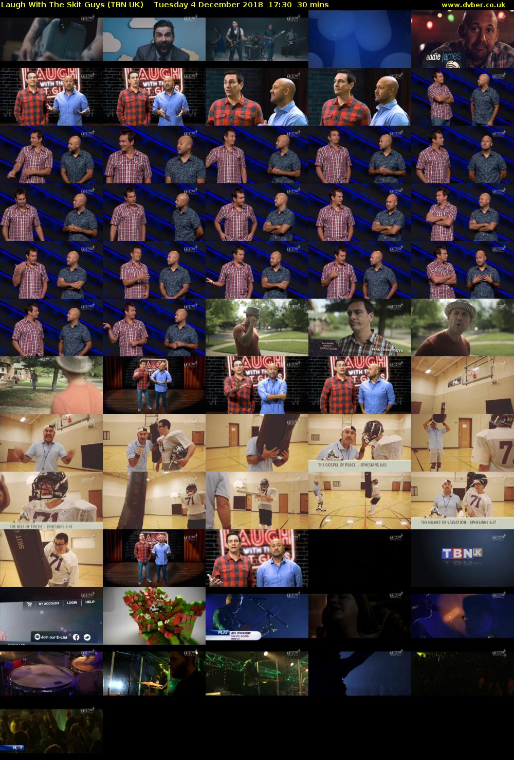 Laugh With The Skit Guys (TBN UK) Tuesday 4 December 2018 17:30 - 18:00