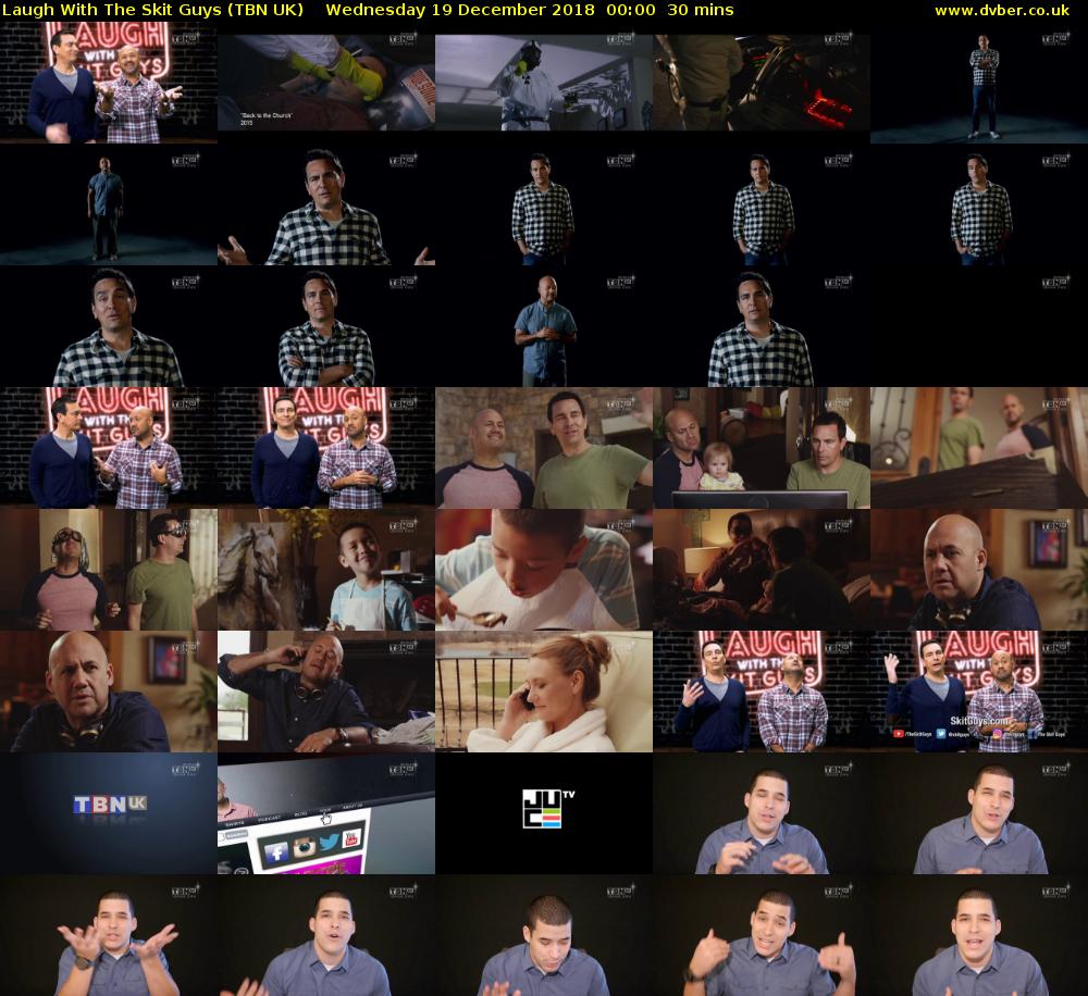 Laugh With The Skit Guys (TBN UK) Wednesday 19 December 2018 00:00 - 00:30