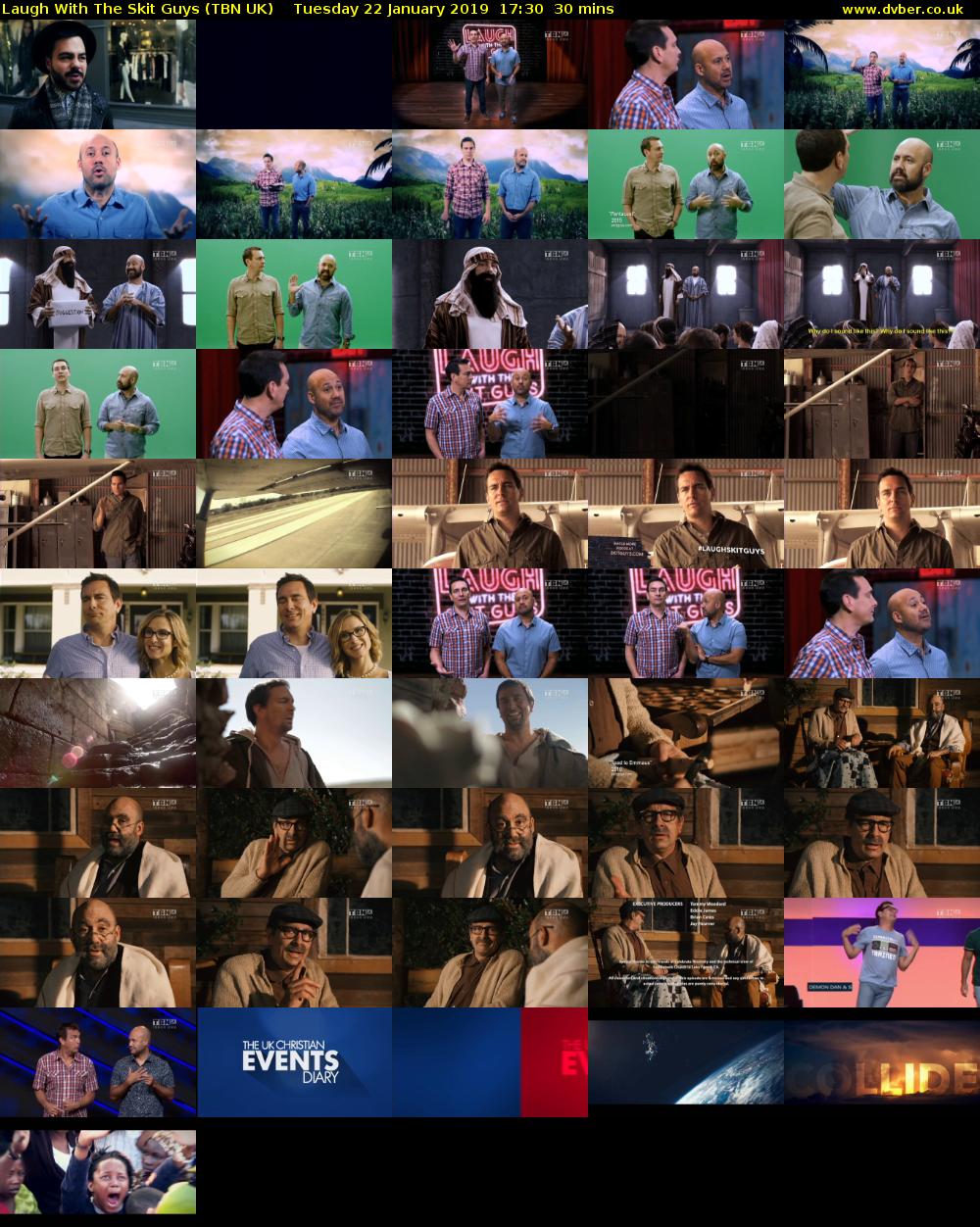 Laugh With The Skit Guys (TBN UK) Tuesday 22 January 2019 17:30 - 18:00