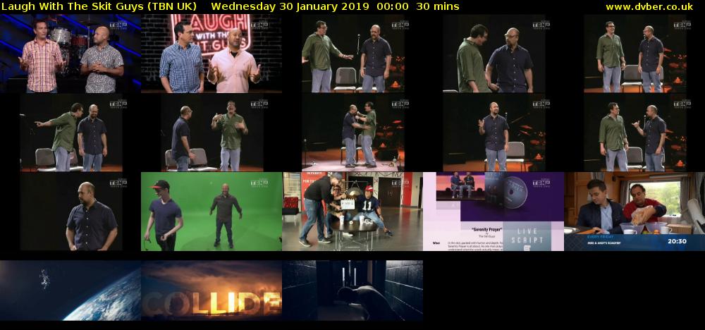Laugh With The Skit Guys (TBN UK) Wednesday 30 January 2019 00:00 - 00:30