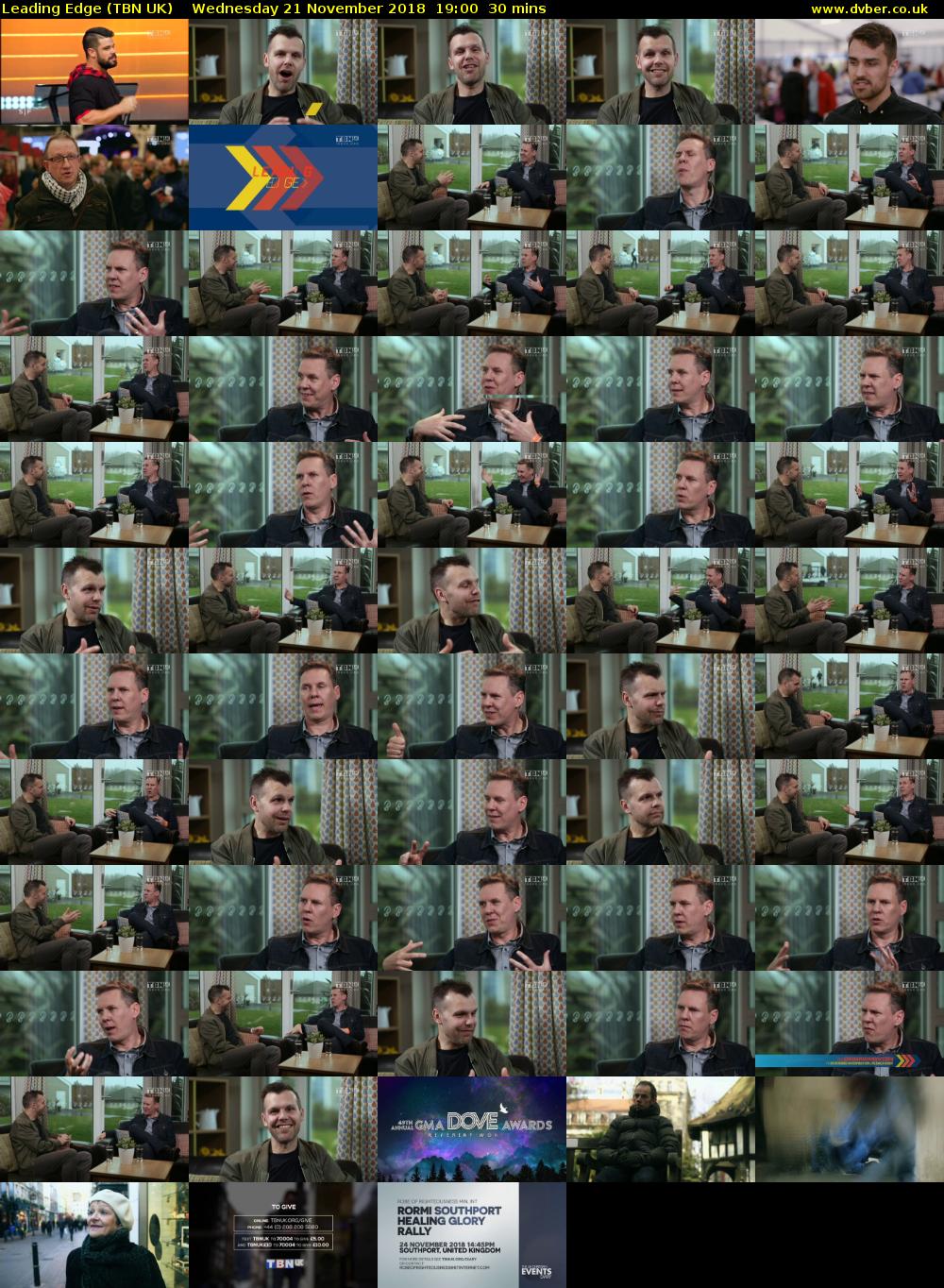 Leading Edge (TBN UK) Wednesday 21 November 2018 19:00 - 19:30