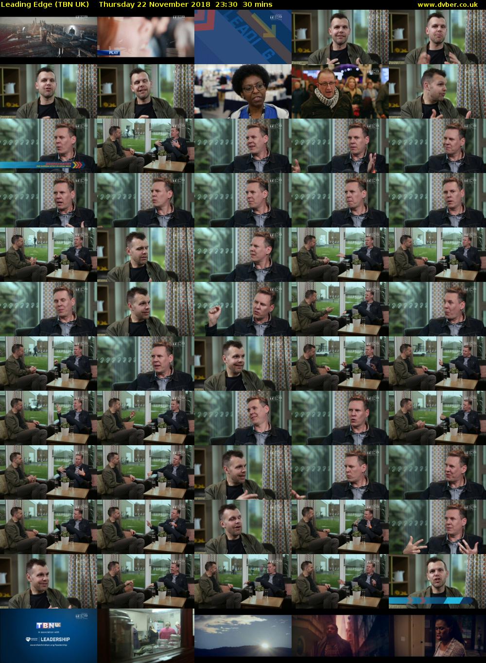 Leading Edge (TBN UK) Thursday 22 November 2018 23:30 - 00:00