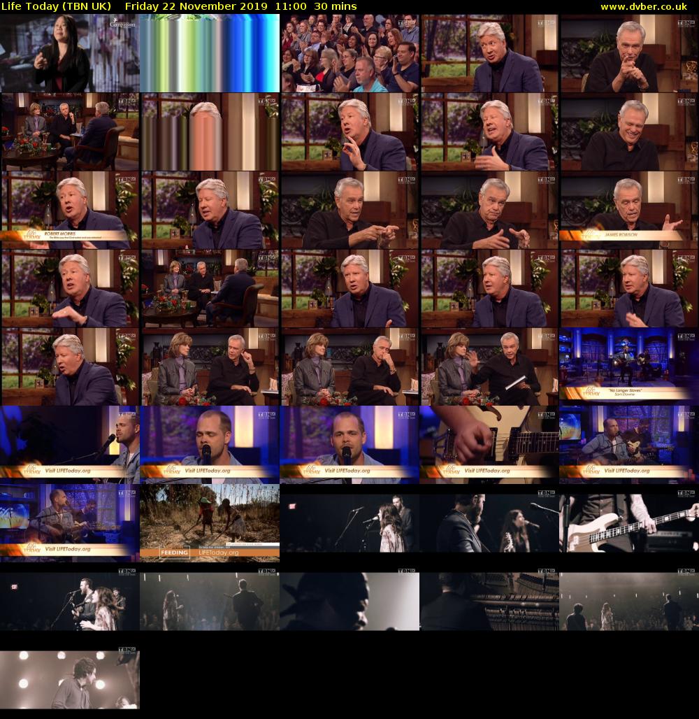 Life Today (TBN UK) Friday 22 November 2019 11:00 - 11:30
