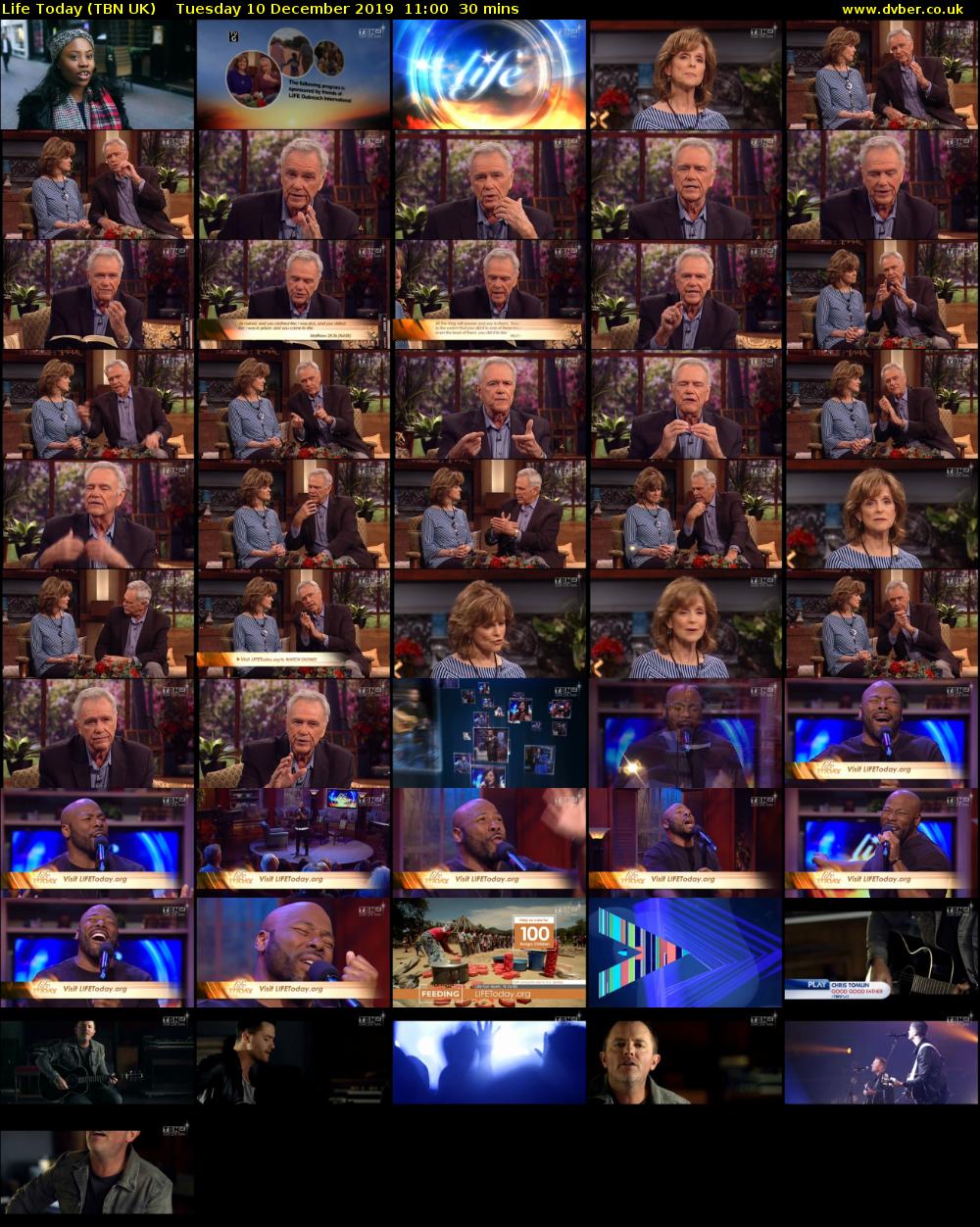 Life Today (TBN UK) Tuesday 10 December 2019 11:00 - 11:30