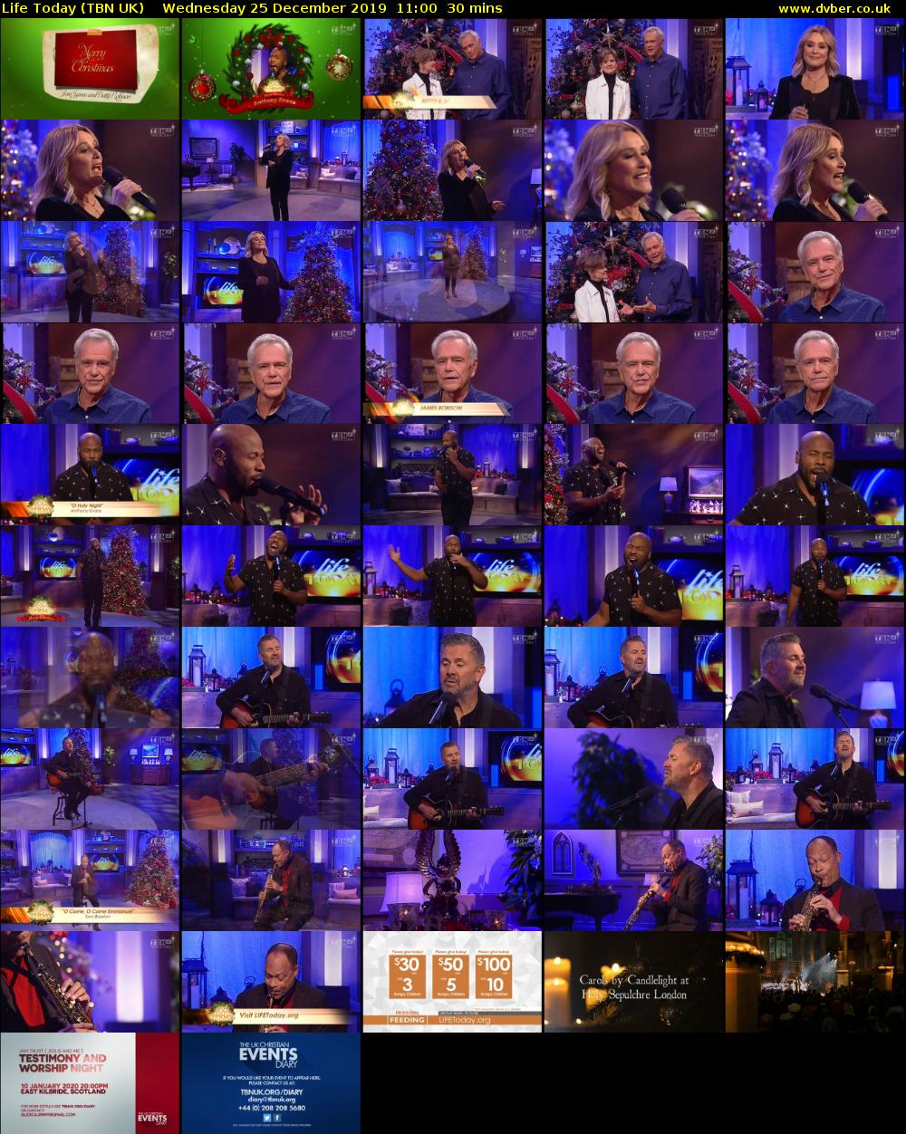 Life Today (TBN UK) Wednesday 25 December 2019 11:00 - 11:30
