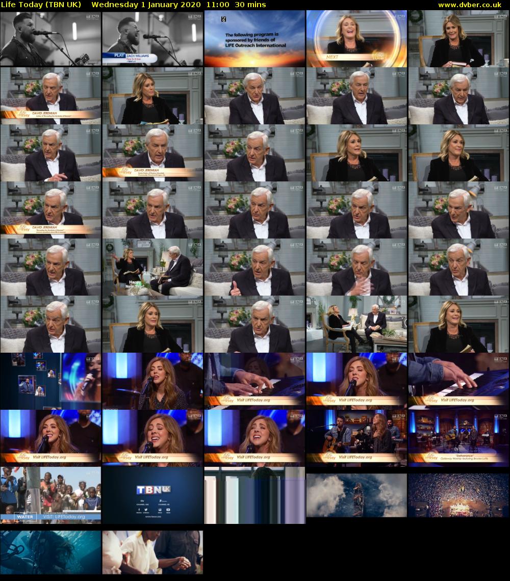 Life Today (TBN UK) Wednesday 1 January 2020 11:00 - 11:30