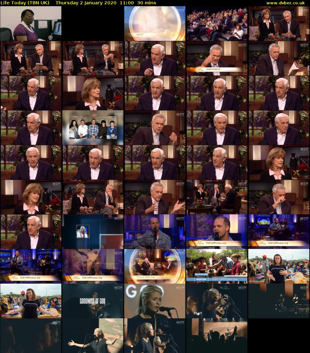 Life Today (TBN UK) Thursday 2 January 2020 11:00 - 11:30