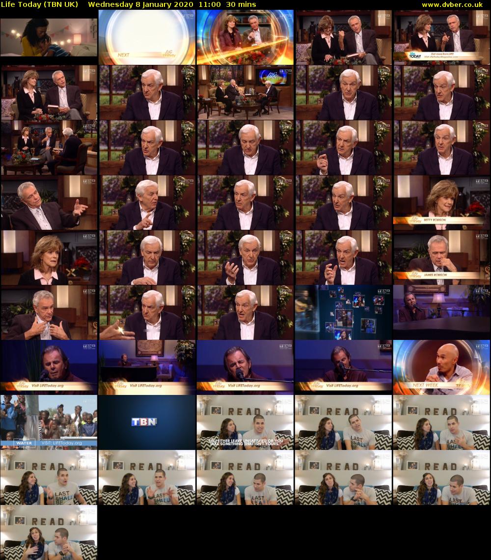 Life Today (TBN UK) Wednesday 8 January 2020 11:00 - 11:30