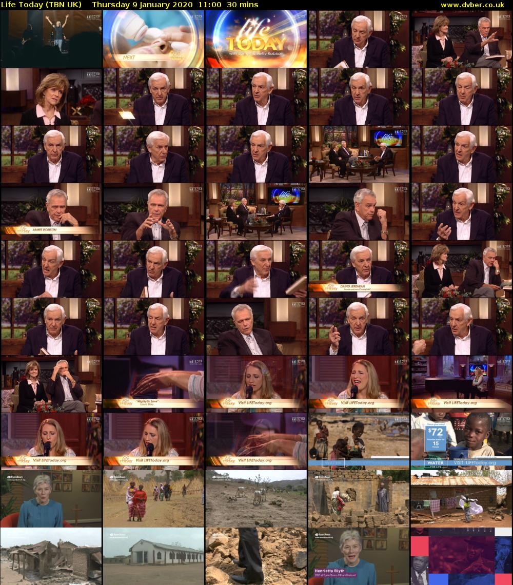 Life Today (TBN UK) Thursday 9 January 2020 11:00 - 11:30
