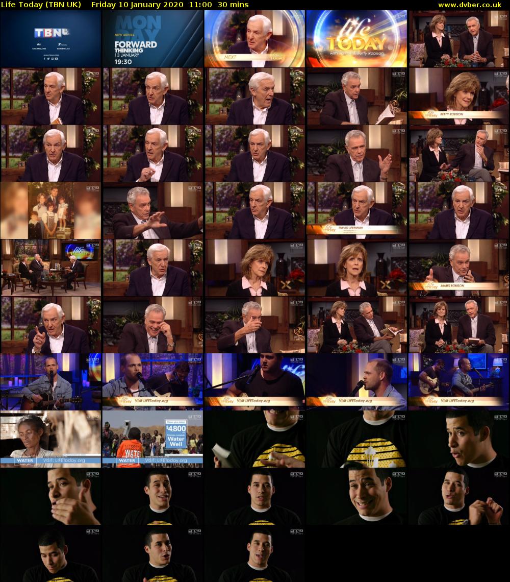 Life Today (TBN UK) Friday 10 January 2020 11:00 - 11:30