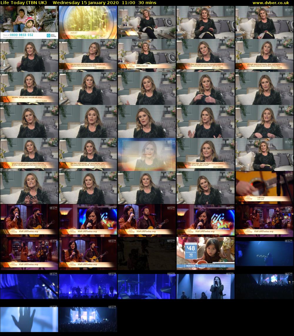 Life Today (TBN UK) Wednesday 15 January 2020 11:00 - 11:30