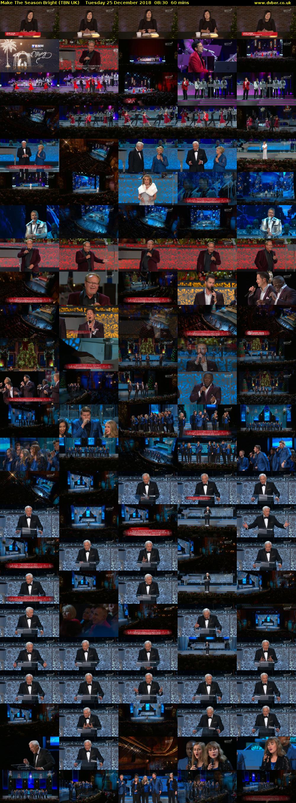 Make The Season Bright (TBN UK) Tuesday 25 December 2018 08:30 - 09:30