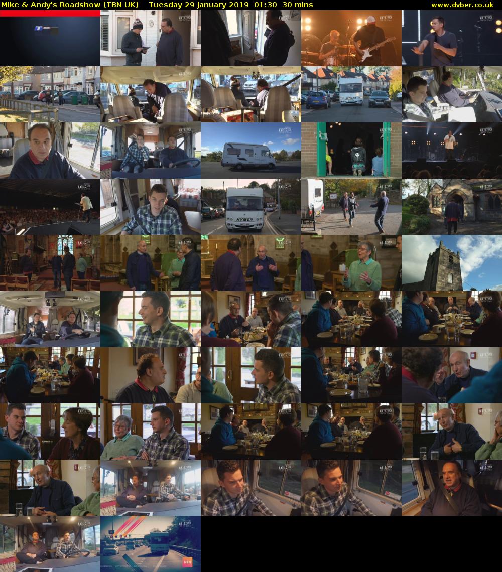 Mike & Andy's Roadshow (TBN UK) Tuesday 29 January 2019 01:30 - 02:00