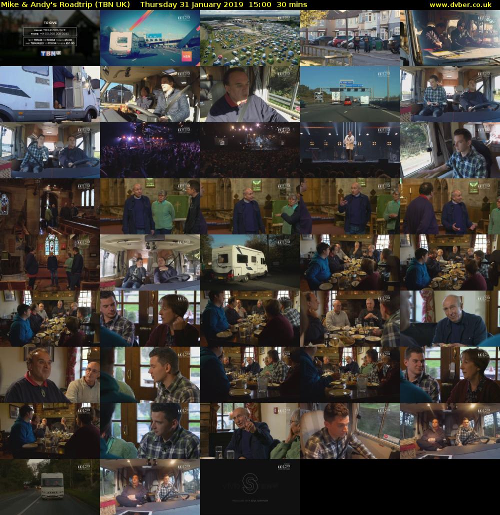 Mike & Andy's Roadtrip (TBN UK) Thursday 31 January 2019 15:00 - 15:30