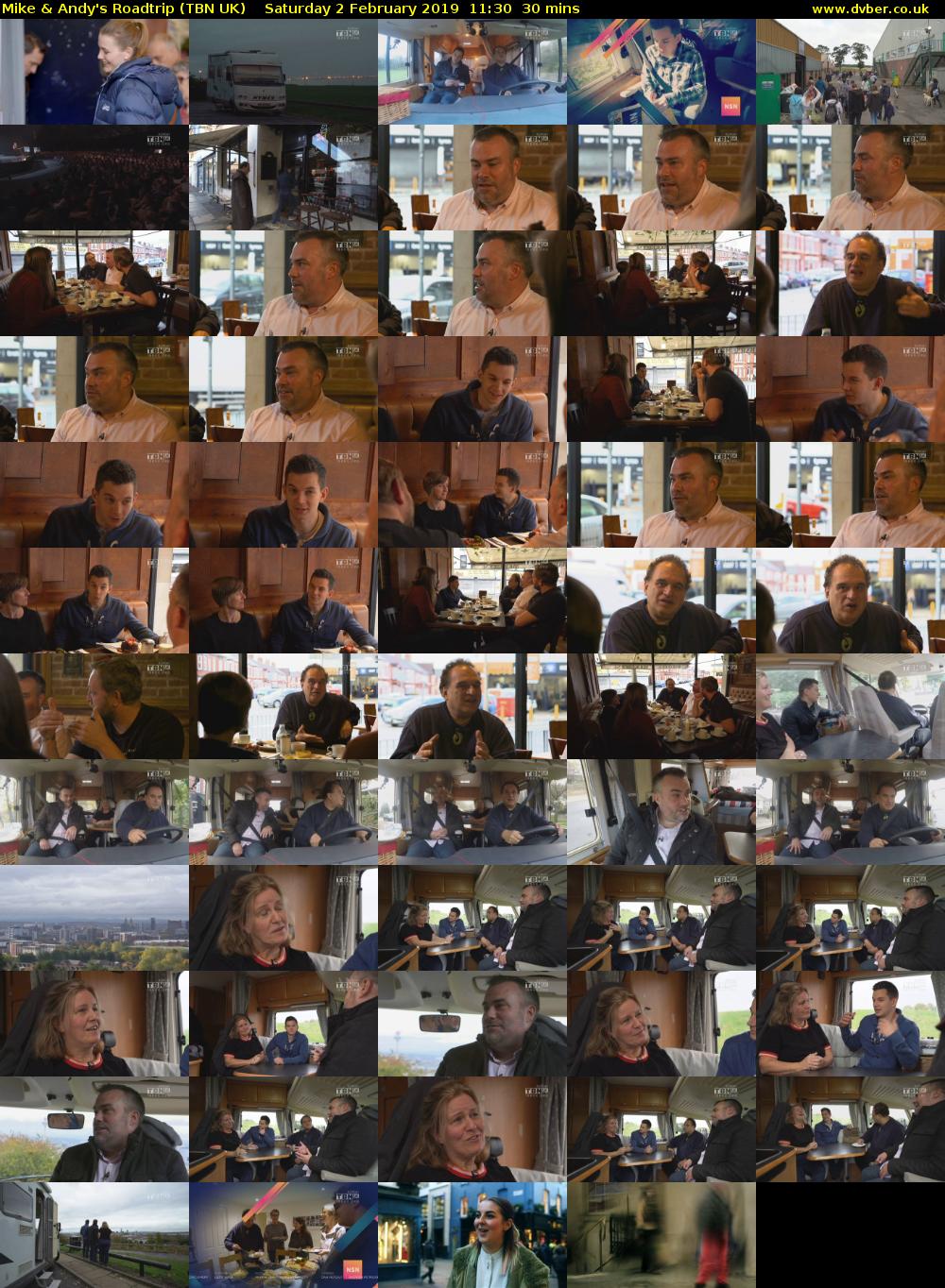 Mike & Andy's Roadtrip (TBN UK) Saturday 2 February 2019 11:30 - 12:00