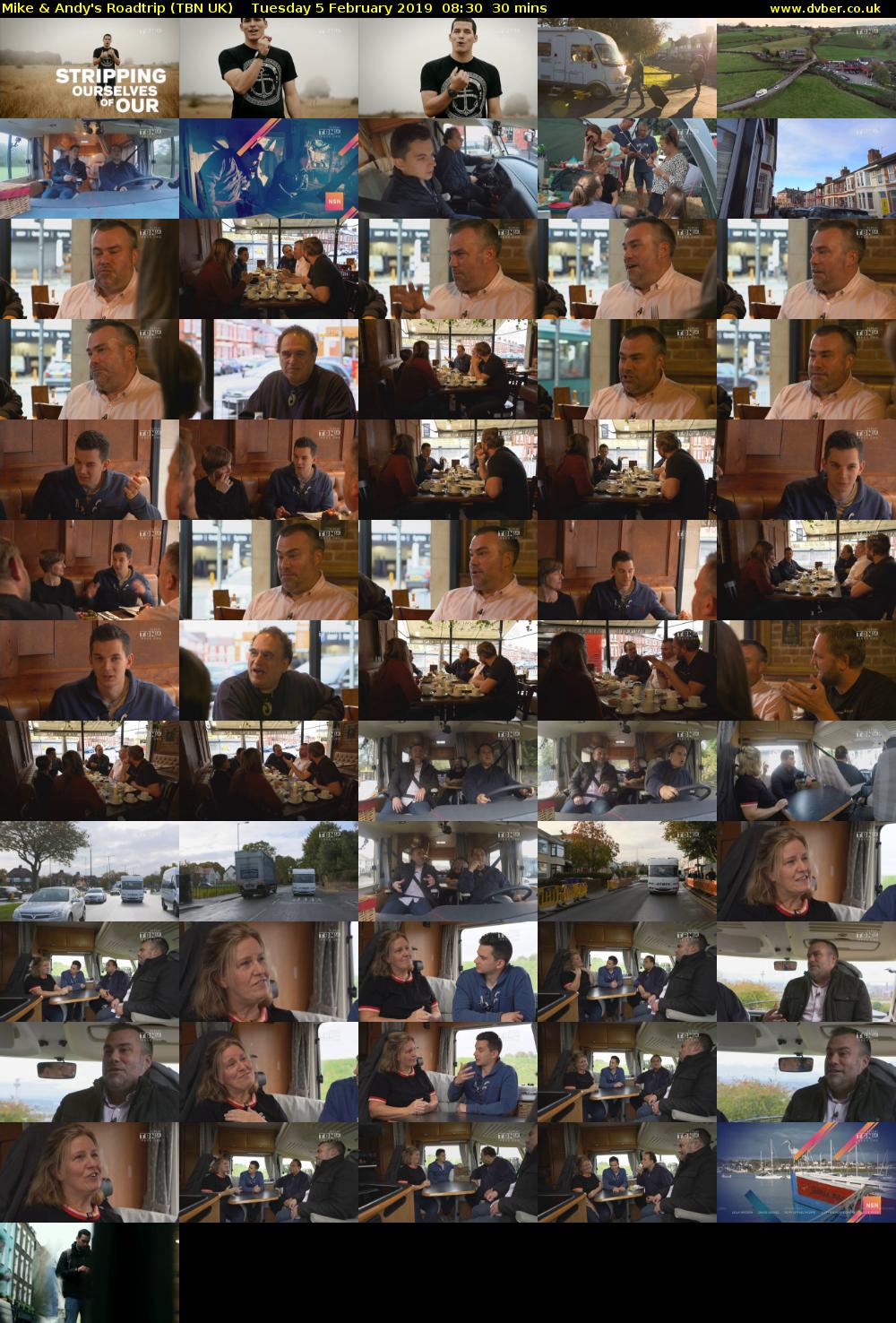 Mike & Andy's Roadtrip (TBN UK) Tuesday 5 February 2019 08:30 - 09:00