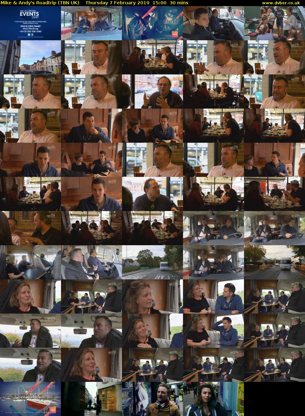 Mike & Andy's Roadtrip (TBN UK) Thursday 7 February 2019 15:00 - 15:30