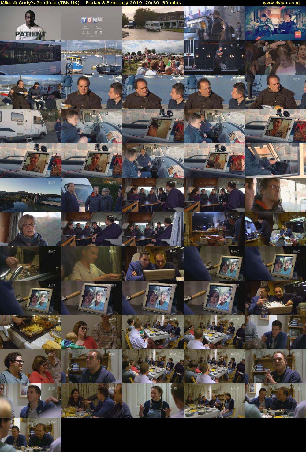 Mike & Andy's Roadtrip (TBN UK) Friday 8 February 2019 20:30 - 21:00