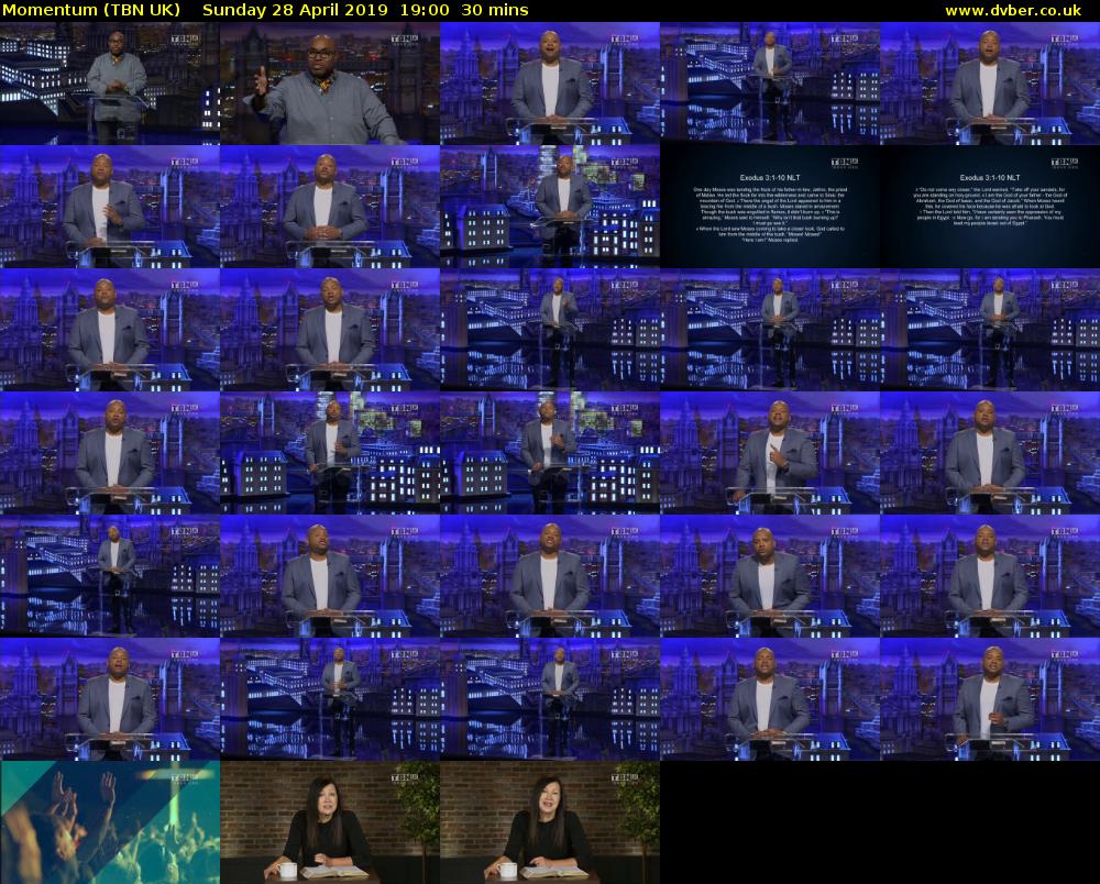 Momentum (TBN UK) Sunday 28 April 2019 19:00 - 19:30
