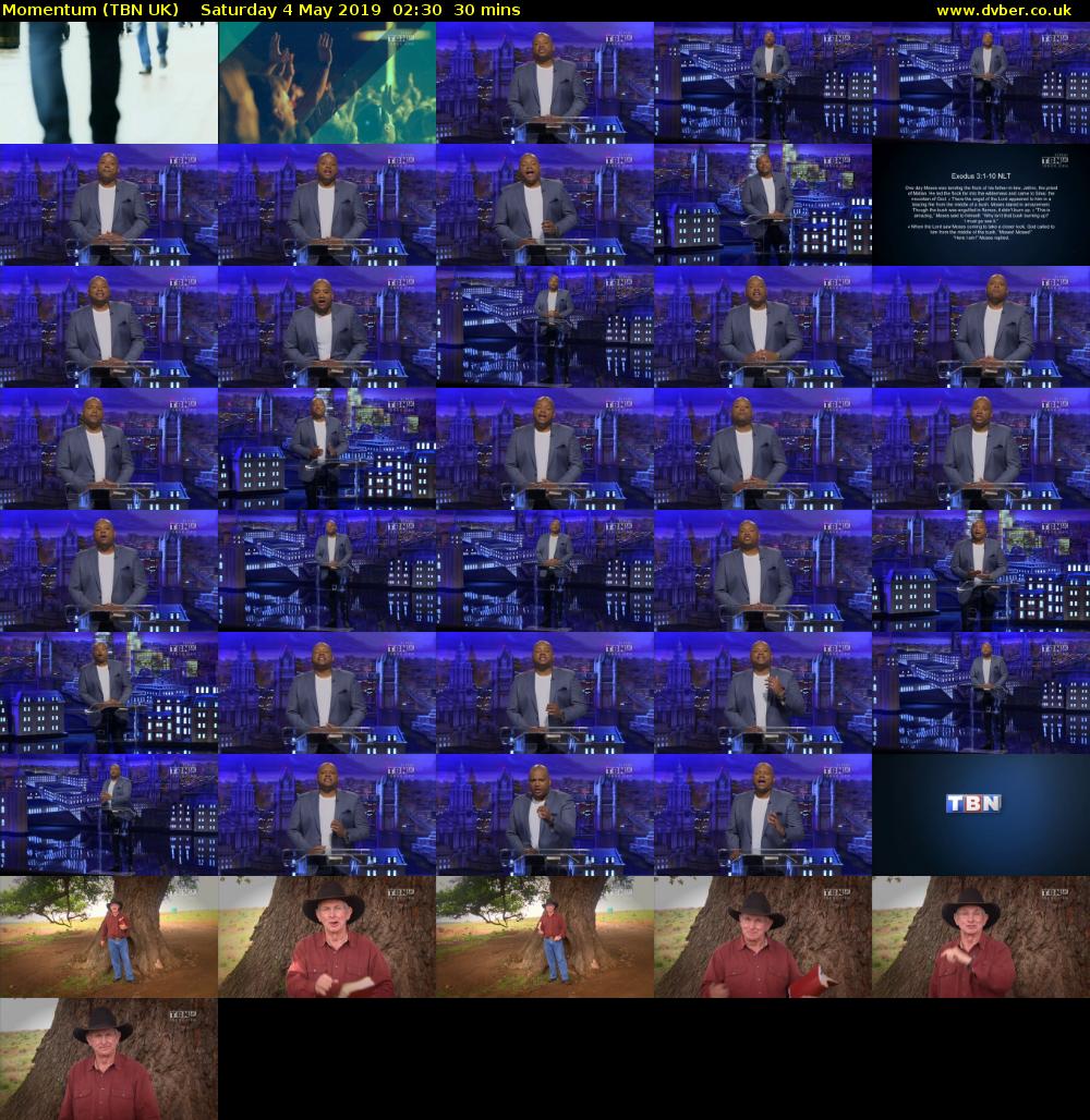 Momentum (TBN UK) Saturday 4 May 2019 02:30 - 03:00